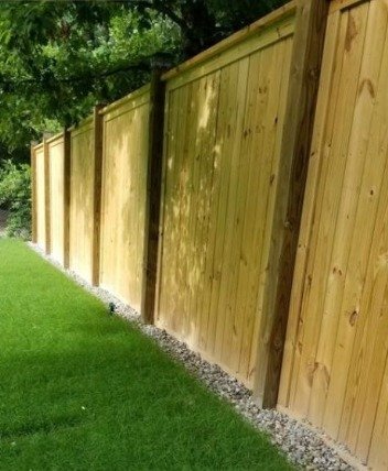 Wood privacy fence installation completed by Innovation’s Fence & Deck in Raleigh NC.”