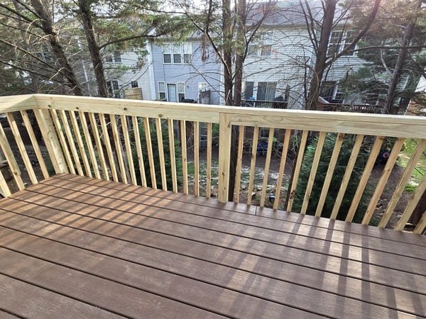 Custom composite deck installation and outdoor living by Innovation Fence & Deck in Raleigh NC